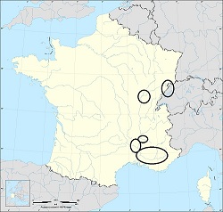 Carte de localisation de l'apron du rhône