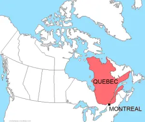 La province du Québec au Canada