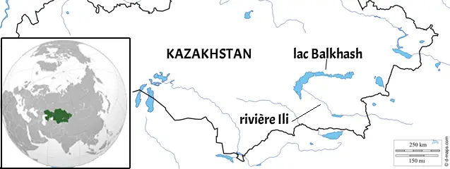 carte de kazakhstan