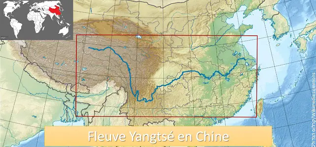 Fleuve Yangtsé en Chine