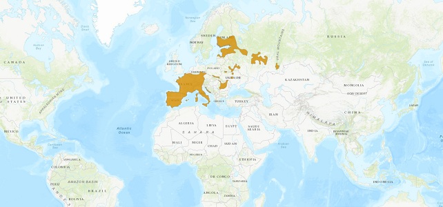 Aire de répartition du lérot