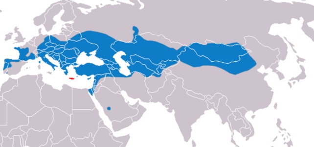 Aire de répartition de la musaraigne des jardins