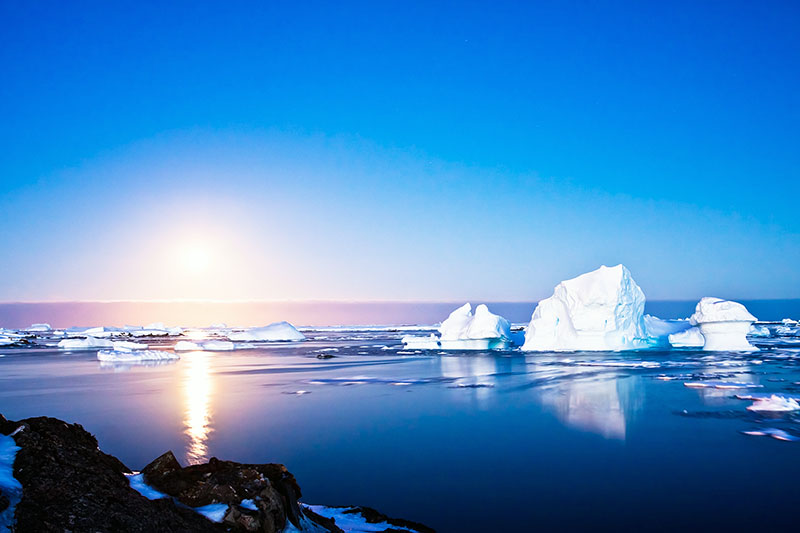 Nuit d'été en Antarctique