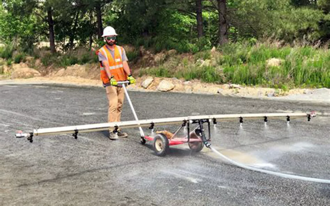 Piste expérimentale de BioMASON.  |  Photo gracieuseté de BioMASON