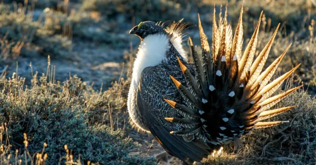 Le tétras des armoises a besoin de beaucoup de terrain découvert – des plates-formes de forage ne suffiront pas.