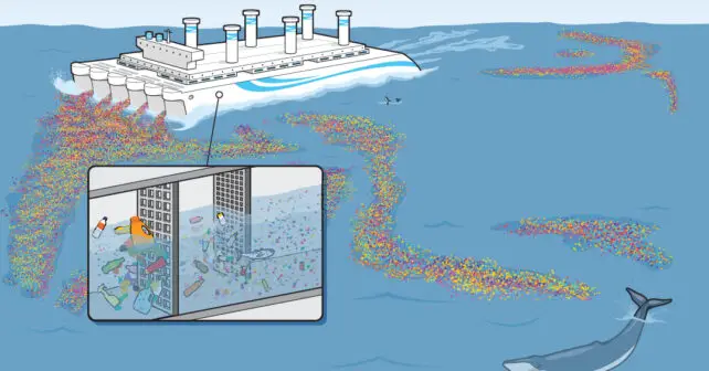 L'équipe de SAS Ocean Phoenix, une société d'ingénierie maritime basée dans le sud de la France, veut s'attaquer au problème des déchets avec un énorme navire de nettoyage, aussi gros que le plus grand superpétrolier du monde, qui sillonnerait le Pacifique pollué.