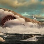 Le plus grand poisson prédateur de l'histoire de la Terre, le Megalodon, «Zampa» au requin géant