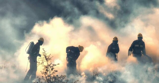 hacer incendio forestal cerca casa