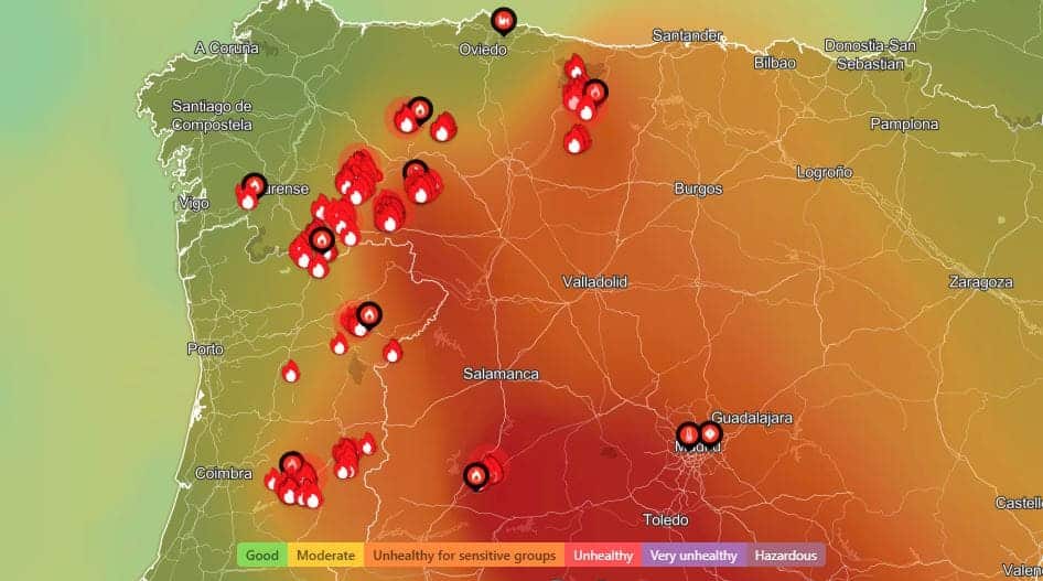 Calonge Incendi Dernière heure d'incendie en Espagne, en direct le 21 août - Espèces ...