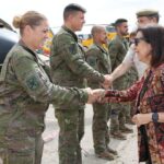 Les militaires «encouragent» les civils à coopérer avant les incendies de forêt, Margarita Robles met en évidence le travail des «forces armées»