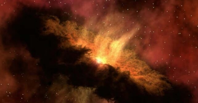 Volcán en erupción con emisión de ceniza y lava durante un episodio de actividad volcánica