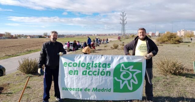 Ecologistas en Acción durante una movilización ambiental