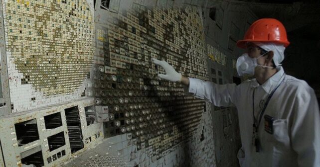 Panel del reactor nuclear de Chernóbil donde se detectó el hongo radiactivo Cladosporium sphaerospermum.