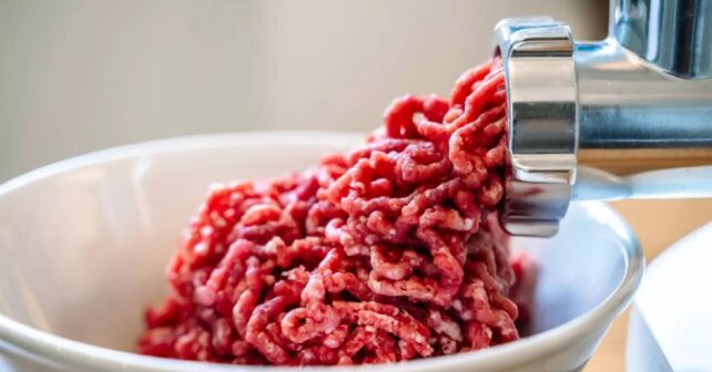 Envase de burger meat afectado por alerta sanitaria