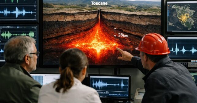 À 28 kilomètres sous la Toscane un immense réservoir de magma se remplit de nouveau et intrigue les volcanologues