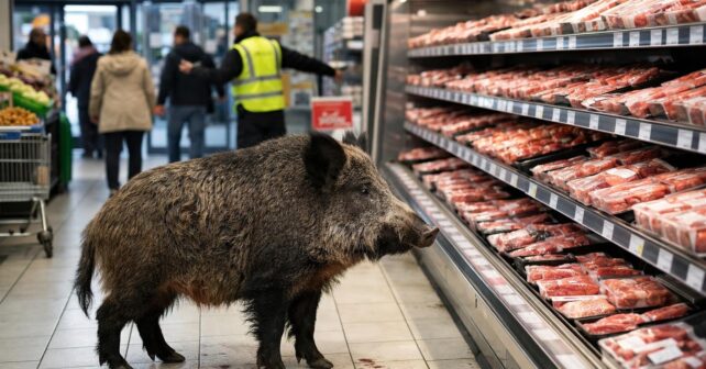 ʼIl fixait le rayon viandeʼ : un sanglier provoque lʼévacuation dʼun Lidl en Bretagne
