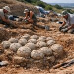 Plus de 80 œufs de dinosaures vieux de 75 millions dʼannées mis au jour près de Béziers par une équipe dʼarchéologues amateurs