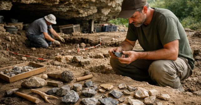 Pour la première fois des archéologues identifient lʼatelier où les outils néandertaliens de Bretagne étaient fabriqués
