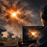 Pour la première fois des astronomes capturent lʼinstant exact où un nuage interstellaire commence à sʼeffondrer en étoile