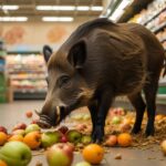 il sʼest servi tout seul dans les rayons un sanglier sème la pagaille dans un supermarché de Dordogne