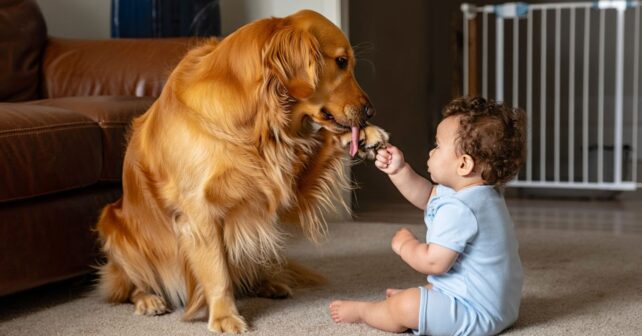 Les 5 races de chiens les plus douces avec les bébés et celles à éviter absolument
