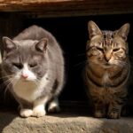 Mimosa et Pistache deux chattes âgées inséparables cherchent un foyer commun dans le Finistère