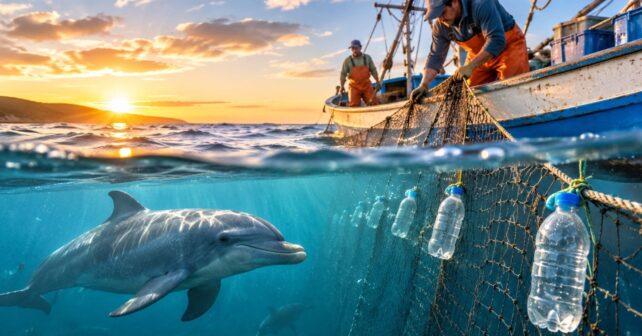 Suena extraño pero los científicos lo avalan: descubren que las botellas de plástico están salvando la vida de miles de delfines