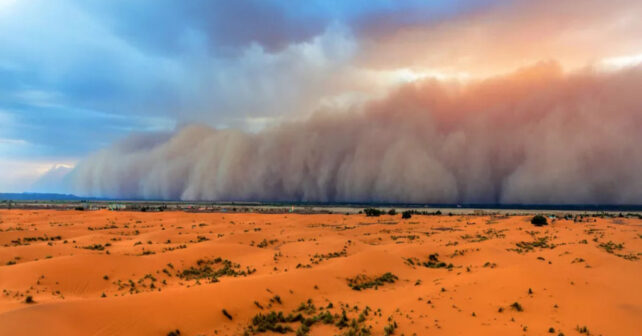 Cómo el cambio climático agrava las tormentas de arena y polvo en el mundo y acelera la desertificación
