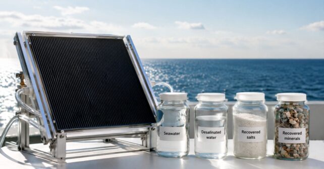 Crean un sistema solar sin aditivos que convierte al agua del mar en potable sin contaminar resolviendo el gran problema del ‘oro azul’