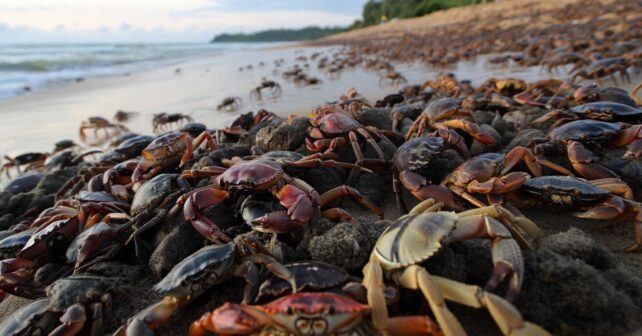 Pourquoi des milliers de crabes envahissent soudain cette plage chaque été