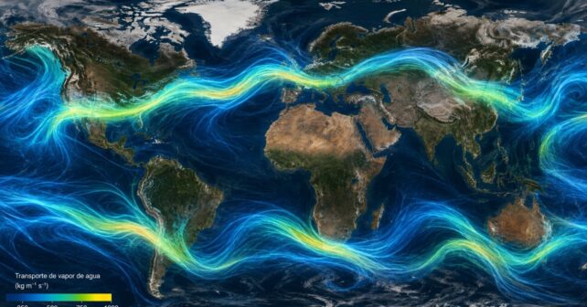 Un nuevo mapa revela las ‘autopistas de agua’ invisibles que atraviesan el cielo y determinan dónde habrá inundaciones o sequías
