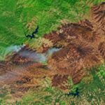 Une image satellite de la NASA au-dessus de l'Espagne montre un changement effrayant qui démontre l'ampleur du désastre environnemental.