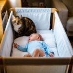 Un chat refuse de quitter le berceau du bébé : quand la famille comprend pourquoi elle prévient aussitôt les parents