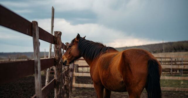 Un cheval sauvage sʼapproche chaque jour de la même clôture : ce que lʼéleveur découvre le bouleverse