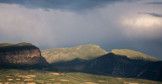 frente frío en España con lluvias, tormentas y descenso de temperaturas