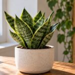 Les experts en plantes sont d'accord : pour que le Sansevieria pousse fort et en bonne santé, il faut laisser un espace entre les arrosages car il stocke l'eau dans ses tissus.